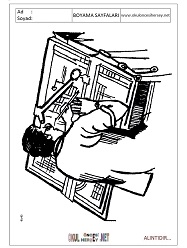 Mühendis boyama sayfaları